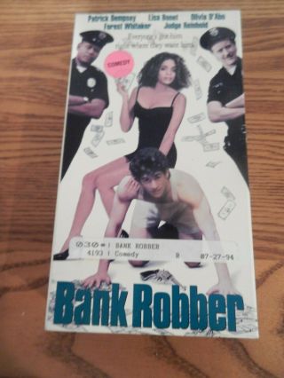 Bank Robber 1994 Patrick Dempsey Forest Whitaker Vhs Rare Oop Billy The Kid