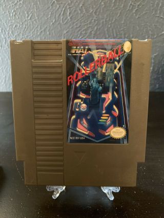 Rollerball (nintendo,  1990) Nes - Cleaned / - Authentic Rare