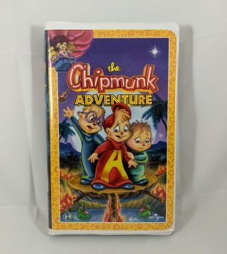Alvin & The Chipmunk Adventure (vhs,  1998) White Clamshell Rare