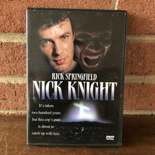 Nick Knight (dvd,  1989) Rick Springfield,  Cult Horror Vampire Oop Rare 80s Htf