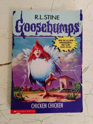 Goosebumps 53 Chicken Chicken - R L Stine Book - 1st Edition / Pressing Rare