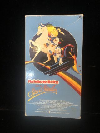 Rainbow Brite And The Star Stealer Vhs 1986 Rare Htf Children’s Cartoon Animated