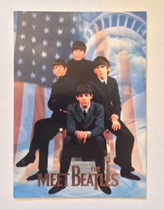 1996 Sports Time Beatles Rare Chase Foil Card - Meet The Beatles 5