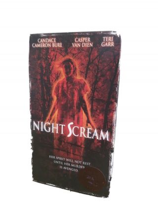 Night Scream Vhs 2001 Rare Horror Candace Cameron Bure Casper Van Dien