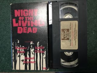 Vintage 1984 Rare Version Night Of The Living Dead Vhs 1968 George A Romero B&w