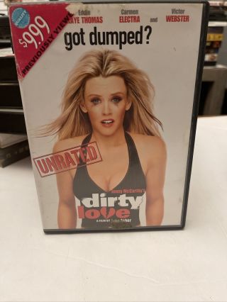 Got Dumped? Unrated Dirty Love Dvd Rare Oop Jenny Mccarthy Carmen Electra