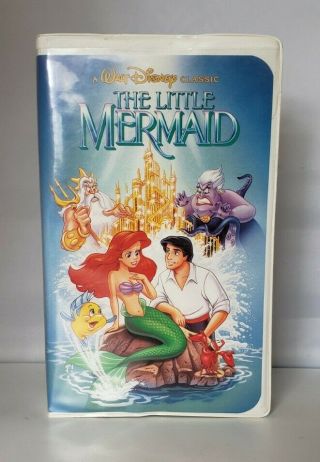 The Little Mermaid (vhs,  1990),  Rare,  Banned Gold Penis Cover Black Diamond