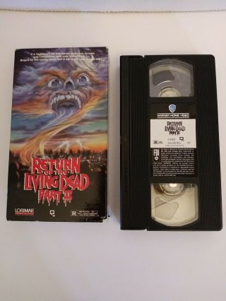 RETURN OF THE LIVING DEAD PART 2 II VHS 1987 Horror Cult Classic Movie Rare 3