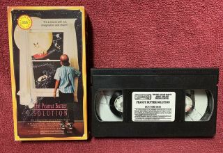 The Peanut Butter Solution VHS Cassette RARE & 3