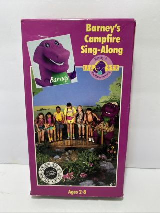 Barney & The Backyard Gang Barney’s Campfire Sing - Along Vhs Tape Rare