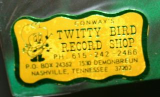 Vinyl Lp Album With Conway Twitty Bird Record Shop Label On Cover Nashville Rare