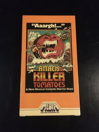 Attack Of The Killer Tomatoes Vhs 1981 Horror Vintage Rare Cult Comedy Media