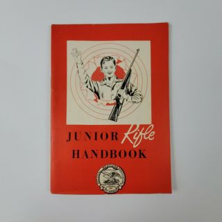 Rare Vintage 1948 Nra Junior Rifle Handbook
