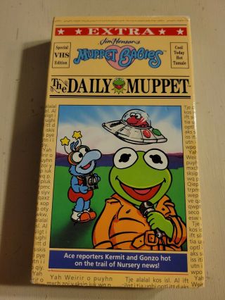 The Muppet Babies The Daily Muppet Vhs Rare Mcdonald 