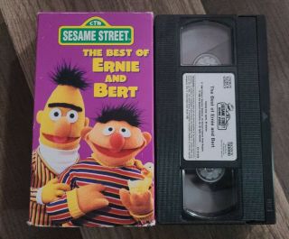 Sesame Street - The Best Of Ernie And Bert (vhs,  1986) Pbs - Video Cassette - Rare