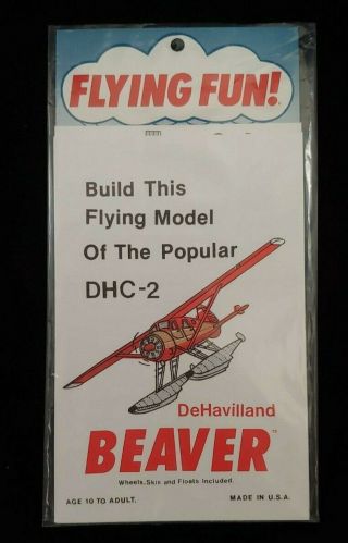 Paper Model Dhc - 2 Dehavilland Beaver By Flying Fun - Rare Vintage