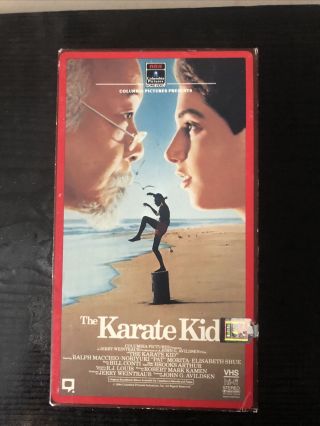 The Karate Kid Vhs Release Rare Rca Side Slide Case
