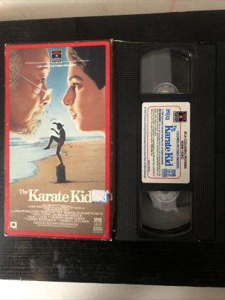 The Karate Kid VHS Release Rare RCA side slide Case 3