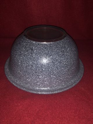 Rare Pyrex Speckled Granite Gray Nesting Mixing Bowl 322 Vintage 7 Inch