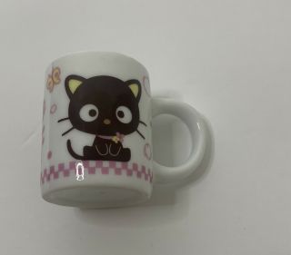 Rare Sanrio Chococat Mini Mug Hello Kitty Tony Cup Milk Tea Coffee Adorable 1996