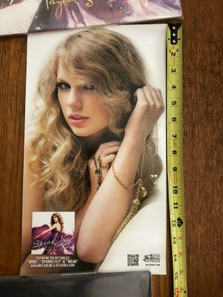Rare Taylor Swift Promo Speak Now Poster Not Rsd 8 1/2 " X 15 " Not In Stores