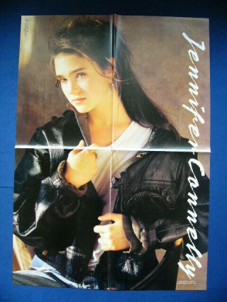 12.  1989 Jennifer Connelly / Arnold Schwarzenegger Japan Vintage Poster Very Rare