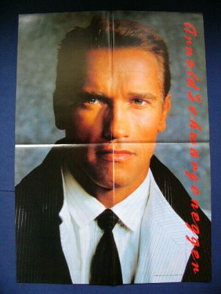 12.  1989 Jennifer Connelly / Arnold Schwarzenegger Japan VINTAGE POSTER VERY RARE 2