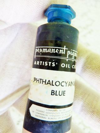 Vintage Permanent Pigment Oil Color Paint Tubes Pre - 1955 Rare Colors Have More