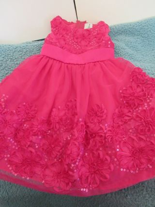 Rare Edition Girls Size 3t Pink Dress With Sequin 