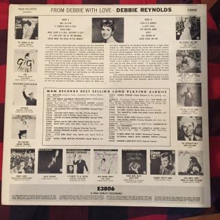 Rare From Debbie Reynolds With Love Near LP Record MGM Record 2