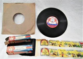 Rare Popeye Toy Jector Phonograph Projector 78 Rpm Early Toy Record & Film