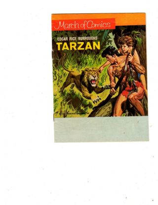 March Of Comics 366 Tarzan Rare Giveaway Promo 8.  0 Vf 1972 Mini Promotion