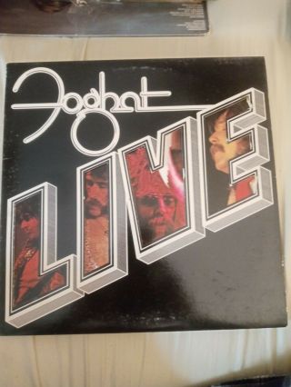 Foghat Live - 1980s Vinyl Lp Record Blues Boogie Rock Rare