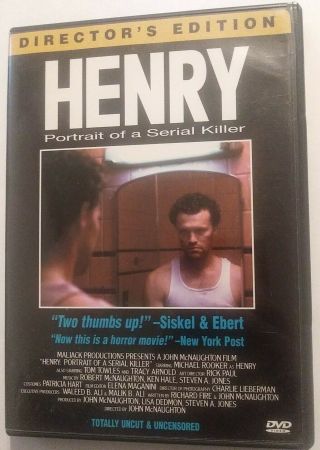 Henry Portrait Of A Serial Killer Dvd 1998 Director Ed Rare Oop Uncut Uncensored
