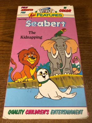 Seabert The Kidnapping Rare Vhs Movie Vcr Video Tape Cartoon