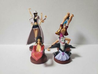 Japanese Antique One Piece Figure Realistic Model Set Of 4 Very Rare