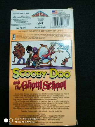 Vintage Scooby Doo and the Ghoul School Rare 1988 VHS Fast 3