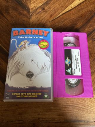 Barney The Dog With Stars In His Eyes Gets Into Mischief Rare Kids Vhs Video
