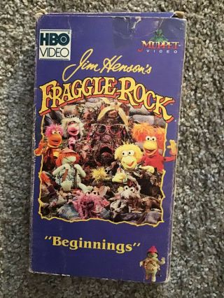 Rare Fraggle Rock Beginnings 1986 Vhs Vg Cond.  80 