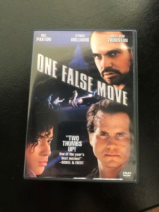 One False Move - Dvd Billy Bob Thornton Oop Rare W Insert & Director Commentary