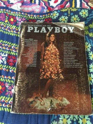 Playboy December 1968 Back Issue 326 Pages Rare Collectible