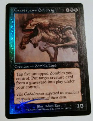 Gravespawn Sovereign Foil (onslaught) Black - Creature - Rare - Slightly Played
