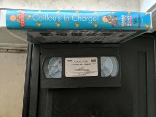 Caillou - Caillou ' s In Charge (VHS) animated children show Sony 1997 Rare Retro 3