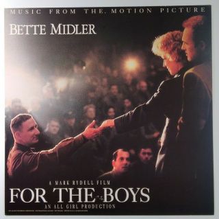 Bette Midler Poster Promo Flat 12x12 Rare Vhtf 1991 For The Boys