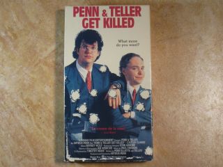 Penn & Teller Get Killed Vhs Rare 1st Edition Release 1989 Warner
