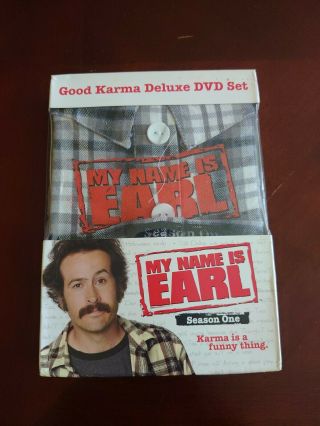 My Name Is Earl First Season One Good Karma Deluxe (5 Dvds) Rare Flannel Cover