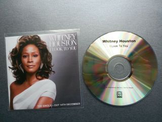 Whitney Houston - I Look To You (rare Uk 1 Track Promo Cd Single)