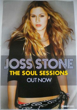 Joss Stone The Soul Sessions Rare Official Uk Record Company Poster