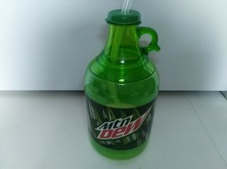 Rare Unique Mtn Dew Whirley Drink Travel Jug Mug Cup 52 Oz.  Smoker Smell