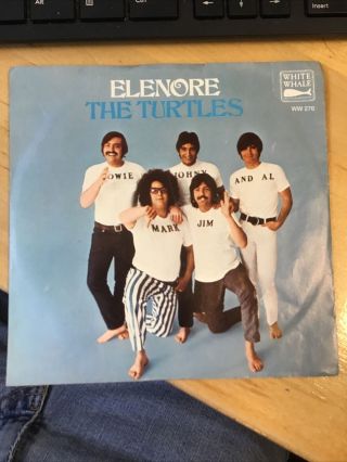 The Turtles Elenore Rare Picture Sleeve Single Psych Pop 1968 45 7”